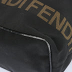 FENDI Hand Bag Canvas Blackbs12314