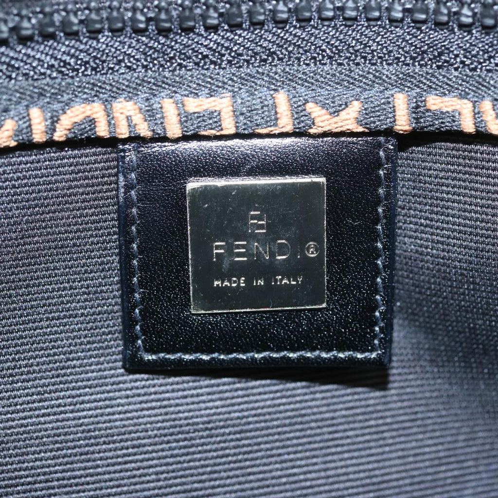 FENDI Hand Bag Canvas Blackbs12314