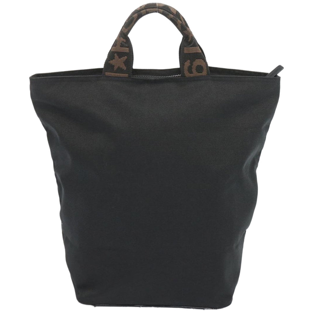 FENDI Hand Bag Canvas Blackbs12314
