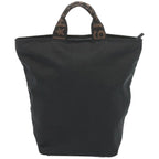 FENDI Hand Bag Canvas Blackbs12314