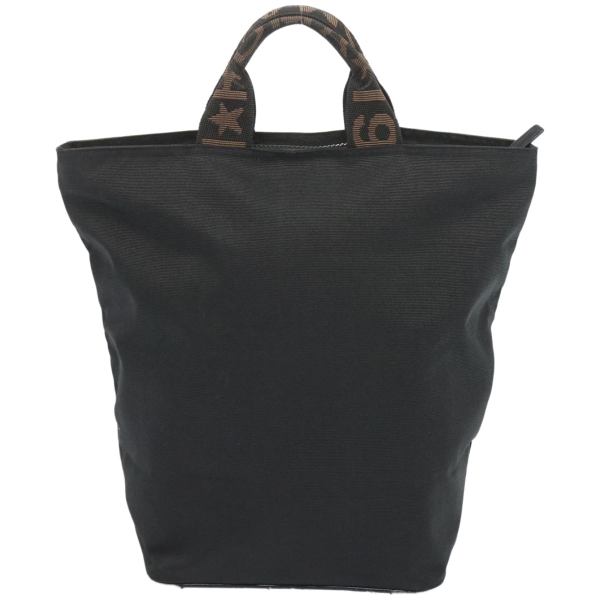 FENDI Hand Bag Canvas Blackbs12314