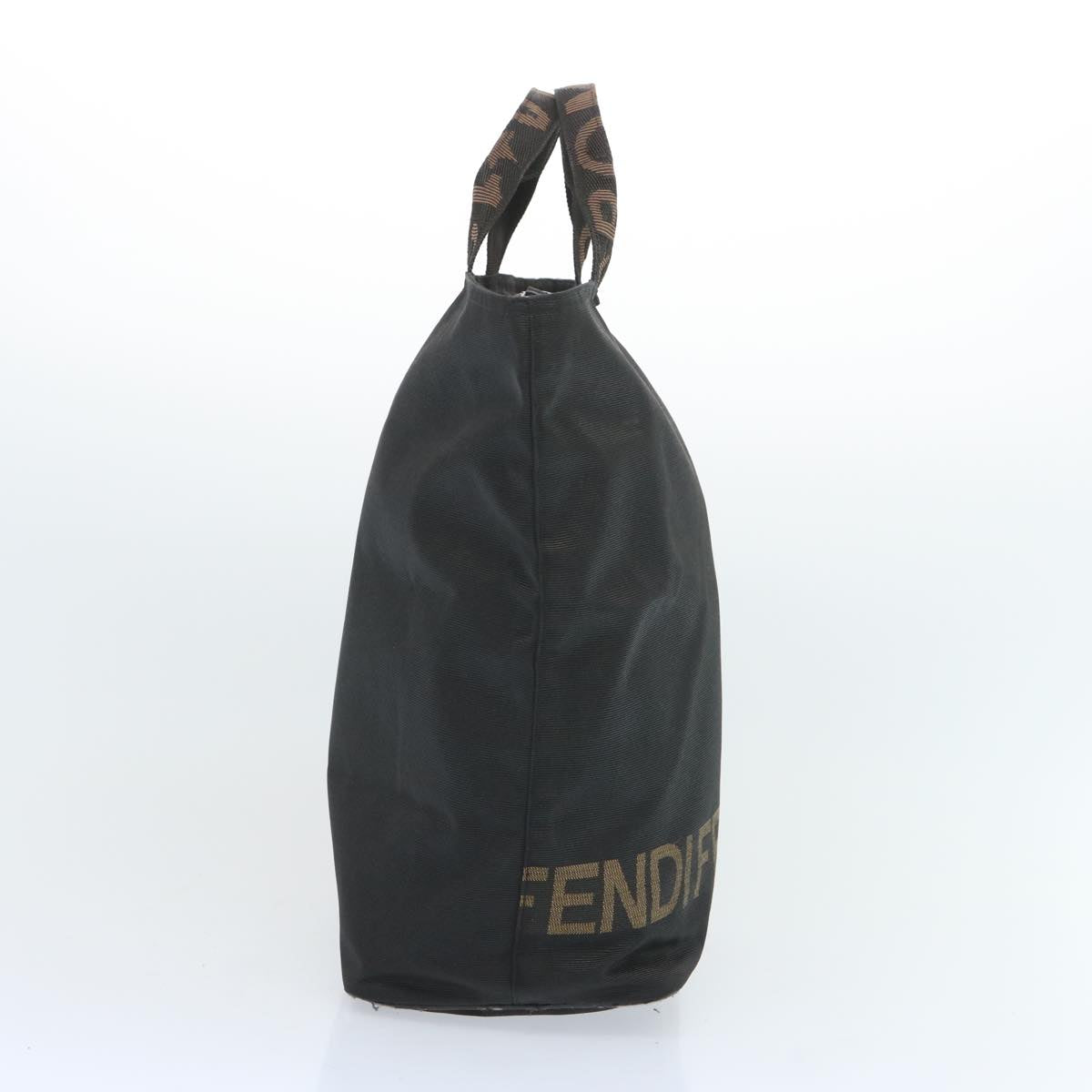 FENDI Hand Bag Canvas Blackbs12314