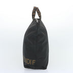 FENDI Hand Bag Canvas Blackbs12314