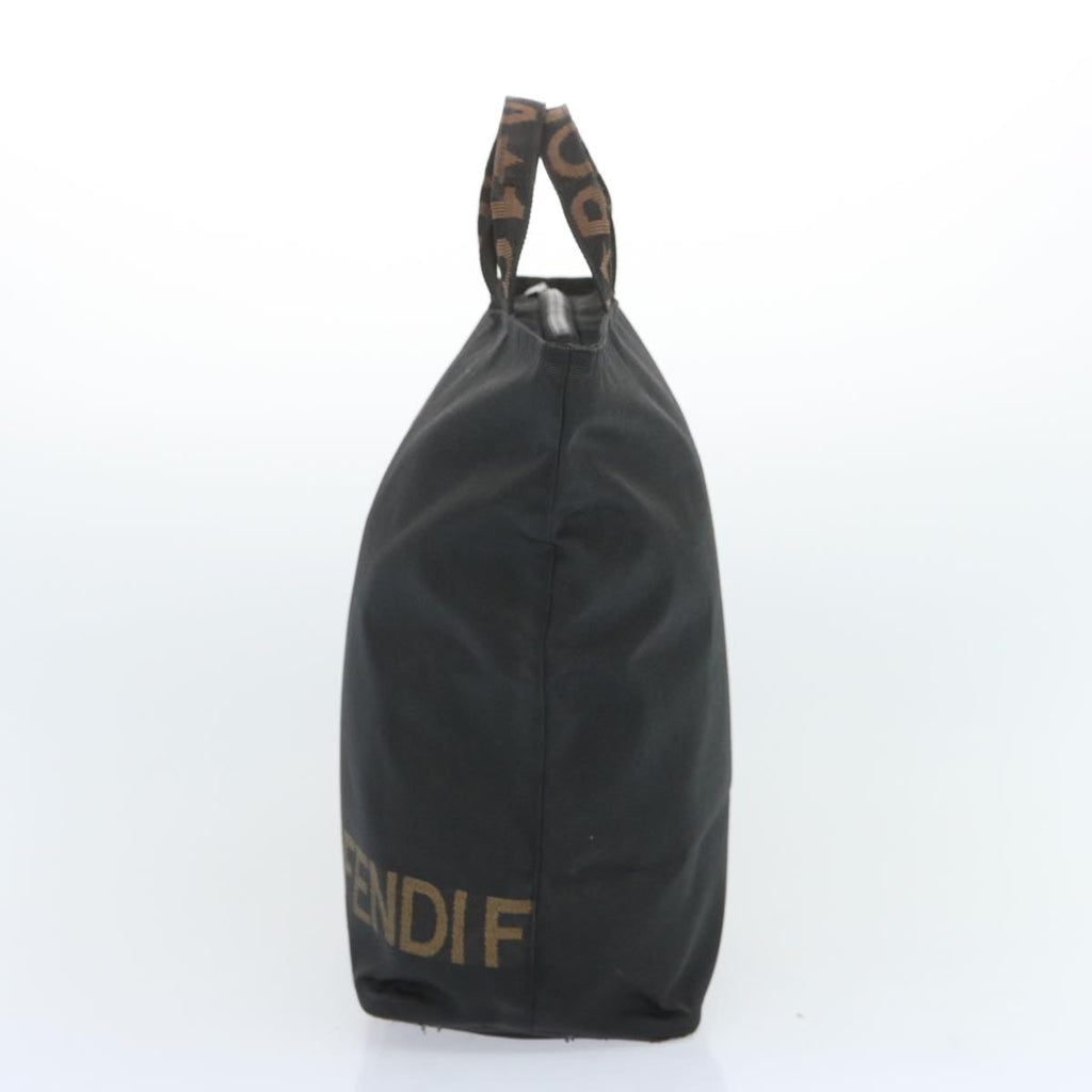 FENDI Hand Bag Canvas Blackbs12314