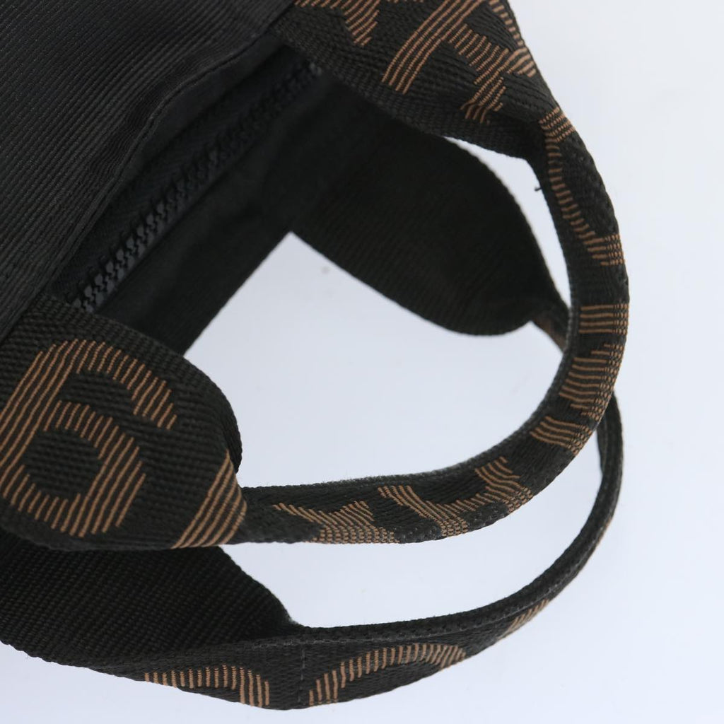 FENDI Hand Bag Canvas Blackbs12314