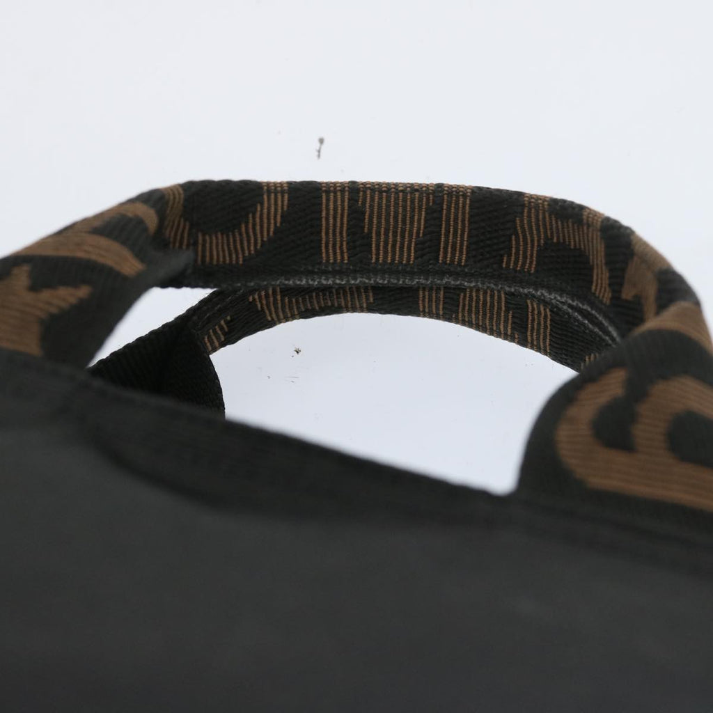 FENDI Hand Bag Canvas Blackbs12314