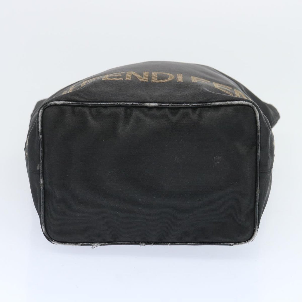 FENDI Hand Bag Canvas Blackbs12314