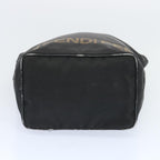 FENDI Hand Bag Canvas Blackbs12314