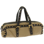 FENDI Hand Bag Canvas Beigebs12367