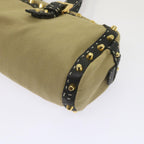 FENDI Hand Bag Canvas Beigebs12367