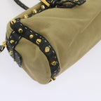 FENDI Hand Bag Canvas Beigebs12367