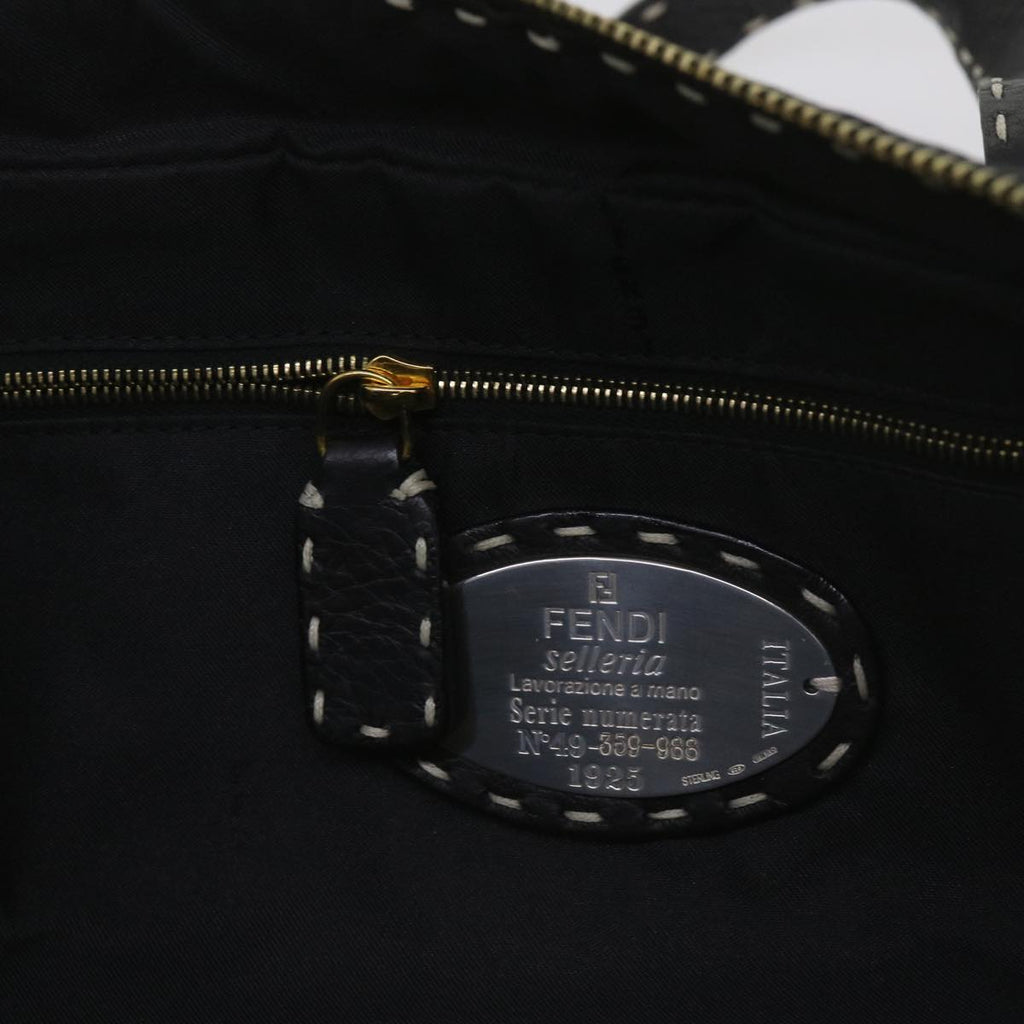 FENDI Hand Bag Canvas Beigebs12367