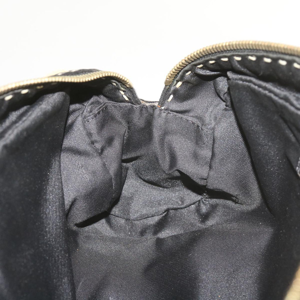 FENDI Hand Bag Canvas Beigebs12367
