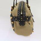 FENDI Hand Bag Canvas Beigebs12367