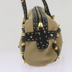 FENDI Hand Bag Canvas Beigebs12367