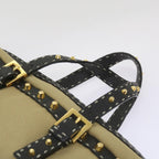 FENDI Hand Bag Canvas Beigebs12367