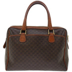 CELINE Macadam Canvas Hand Bag PVC Brown Auth bs12370