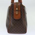 CELINE Macadam Canvas Hand Bag PVC Brown Auth bs12370
