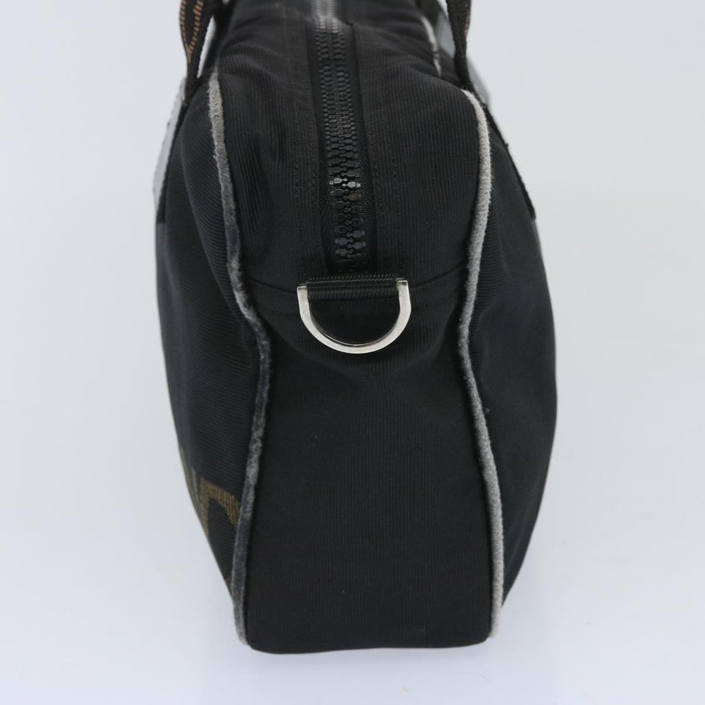 FENDI Hand Bag Canvas Blackbs12372