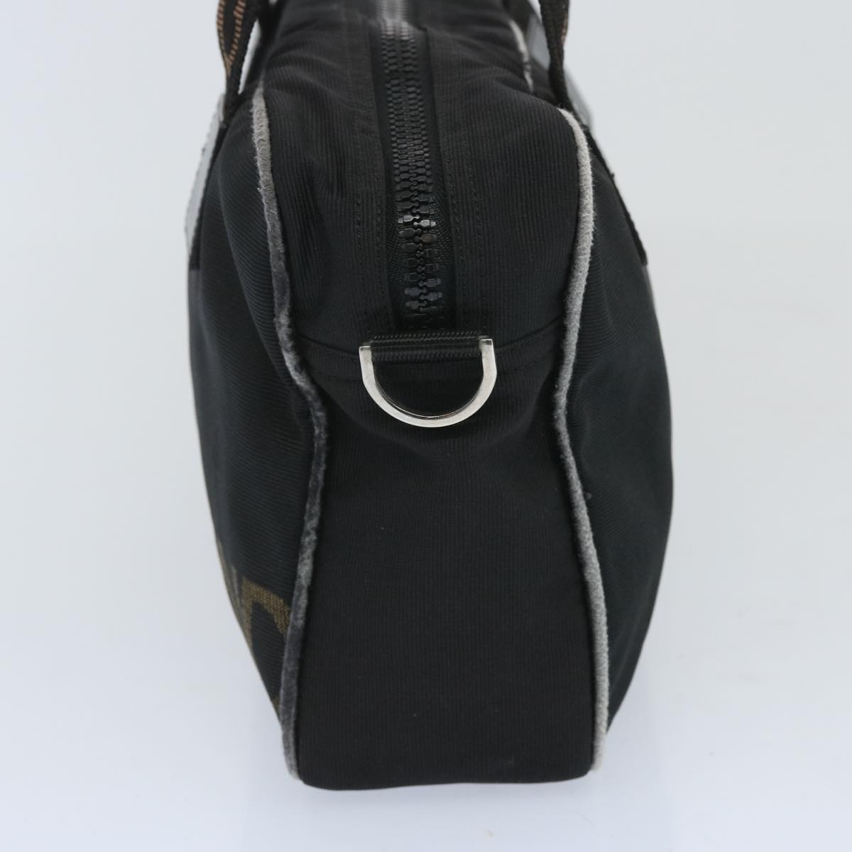 FENDI Hand Bag Canvas Blackbs12372
