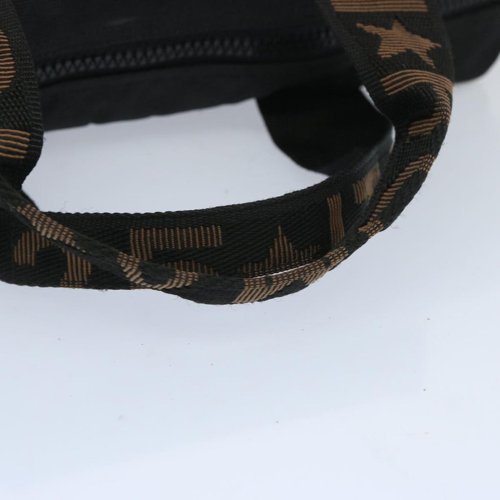 FENDI Hand Bag Canvas Blackbs12372