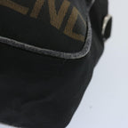 FENDI Hand Bag Canvas Blackbs12372