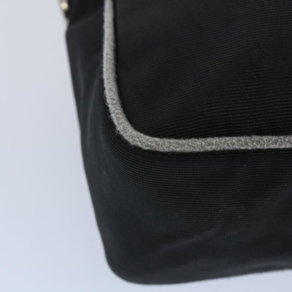 FENDI Hand Bag Canvas Blackbs12372