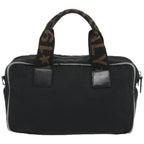 FENDI Hand Bag Canvas Blackbs12372