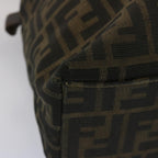 FENDI Zucca Canvas Tote Bag Black Brownbs12373