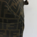 FENDI Zucca Canvas Tote Bag Black Brownbs12373