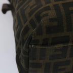 FENDI Zucca Canvas Tote Bag Black Brownbs12373
