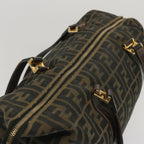 FENDI Zucca Canvas Tote Bag Black Brownbs12373