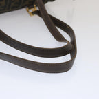 FENDI Zucca Canvas Tote Bag Black Brownbs12373