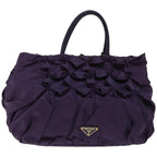 PRADA Hand Bag Nylon Purple  bs12374