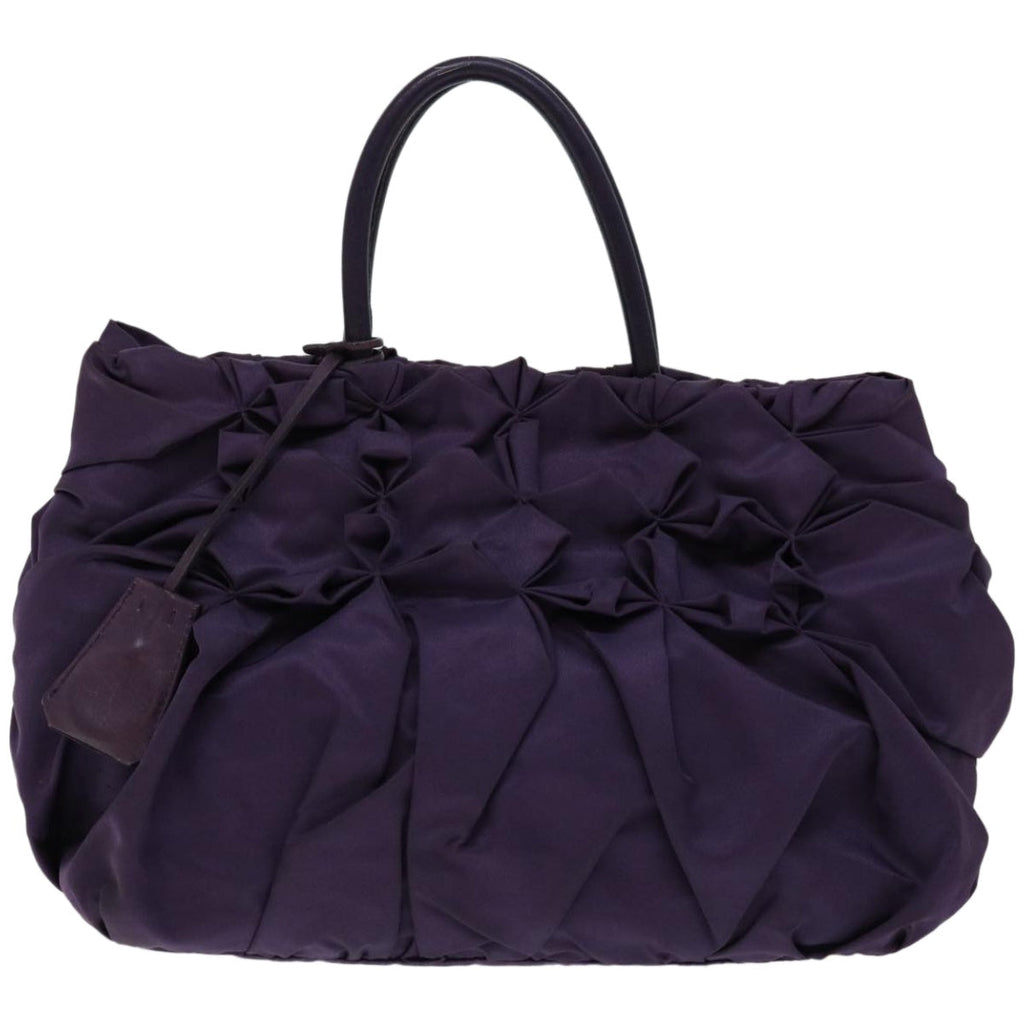 PRADA Hand Bag Nylon Purple  bs12374