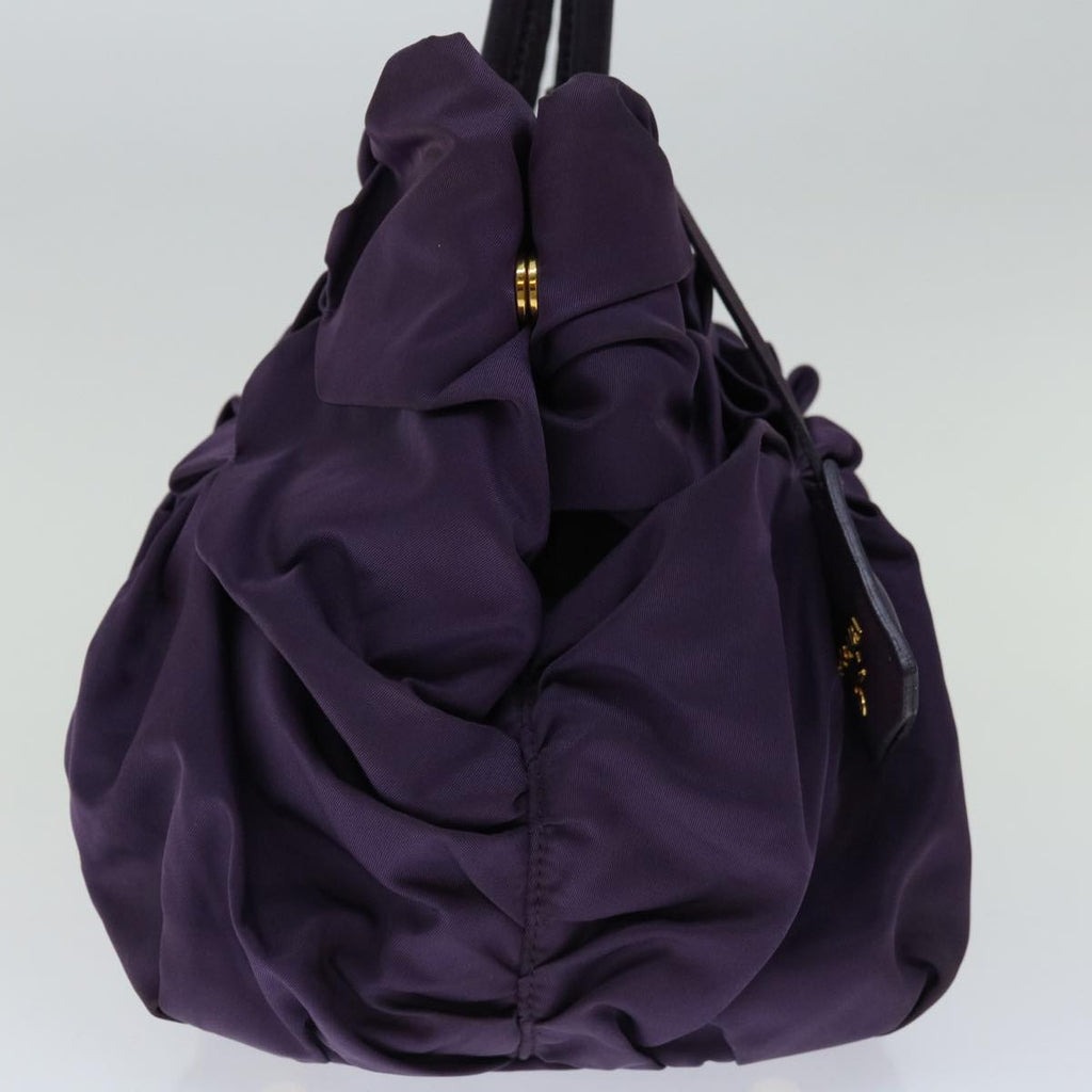 PRADA Hand Bag Nylon Purple  bs12374