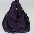 PRADA Hand Bag Nylon Purple  bs12374