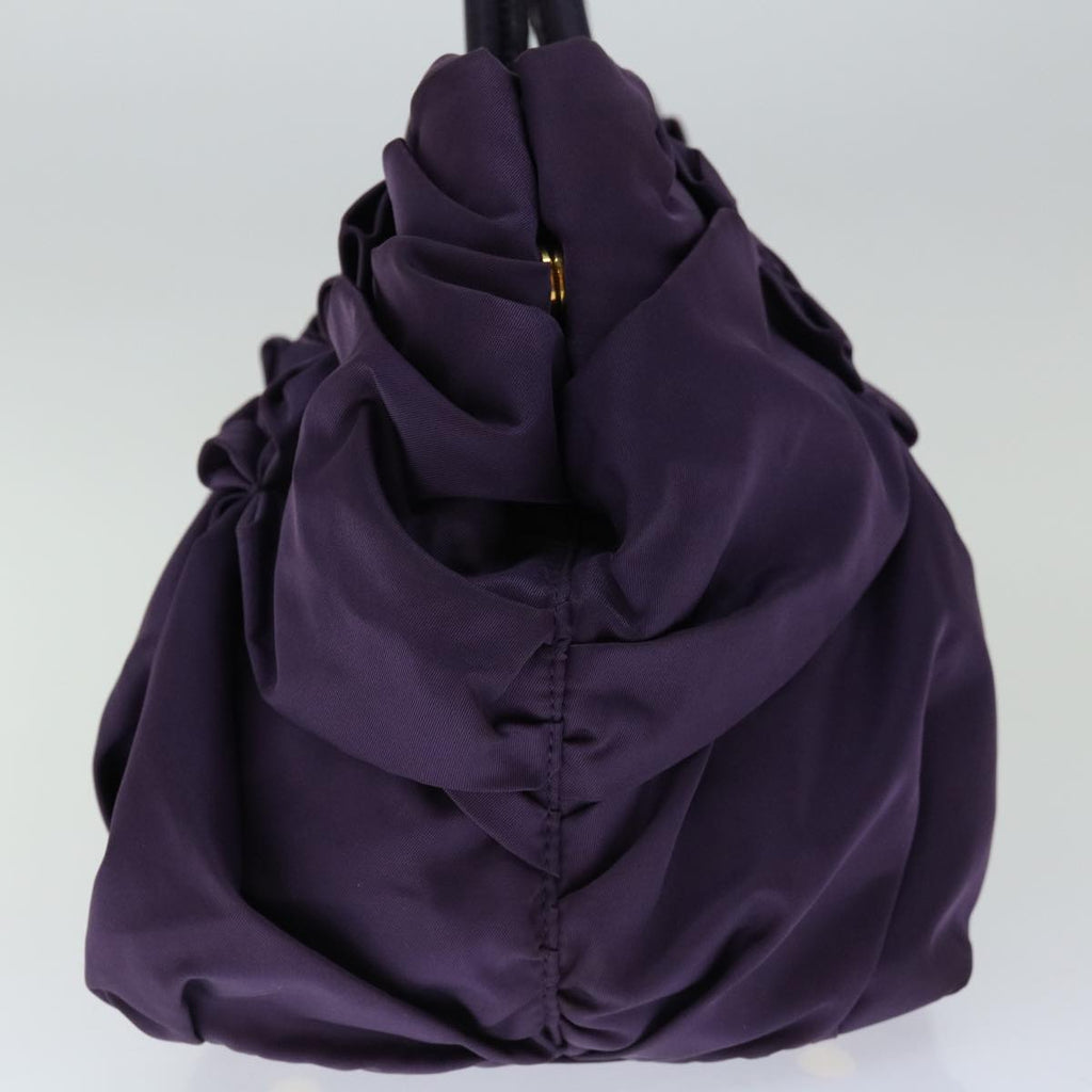 PRADA Hand Bag Nylon Purple  bs12374