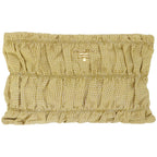 PRADA Clutch Bag Canvas Yellow  bs12376