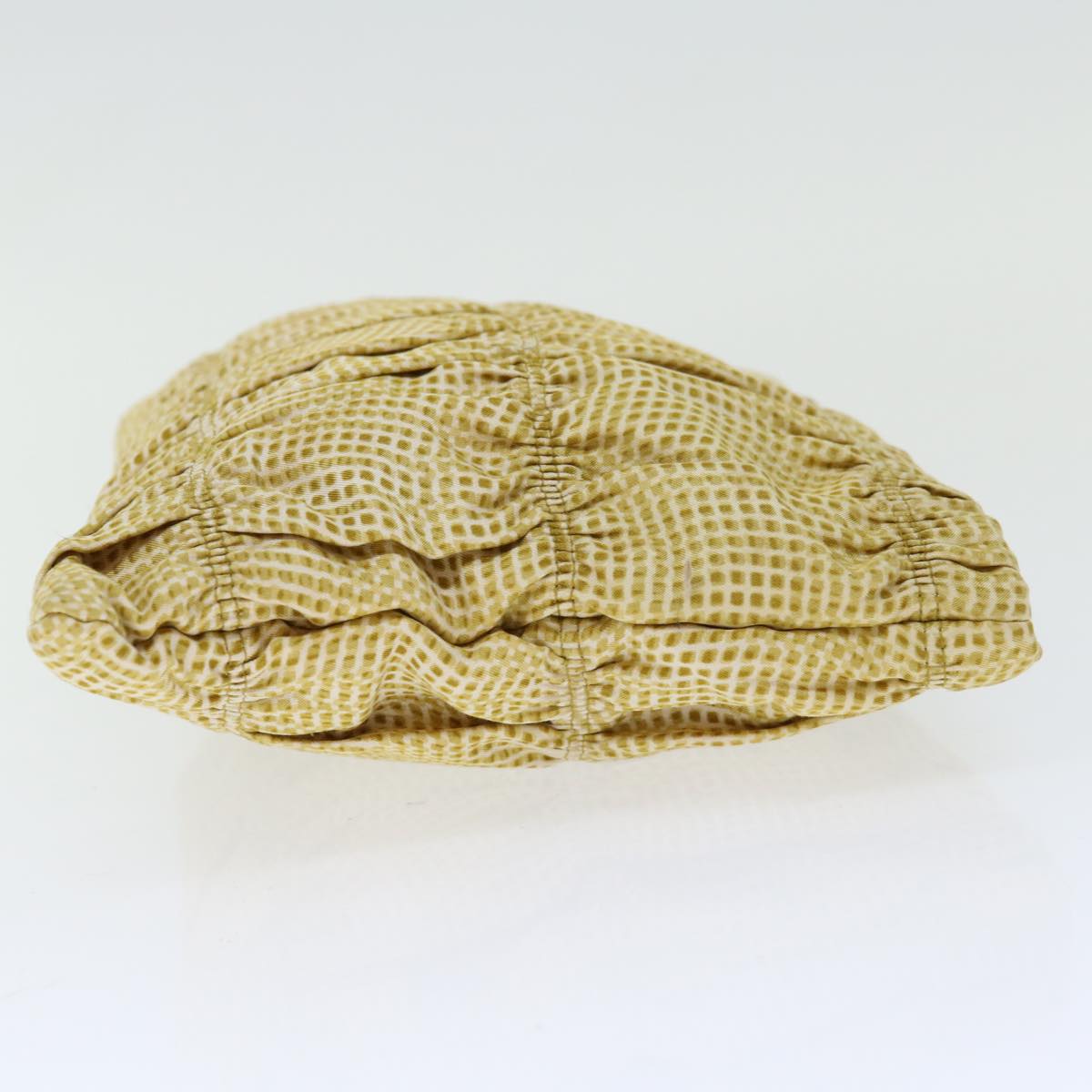PRADA Clutch Bag Canvas Yellow  bs12376