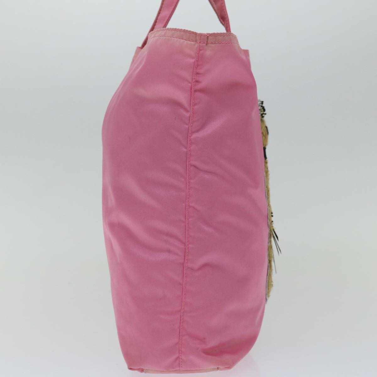 PRADA Hand Bag Nylon Pink  bs12381