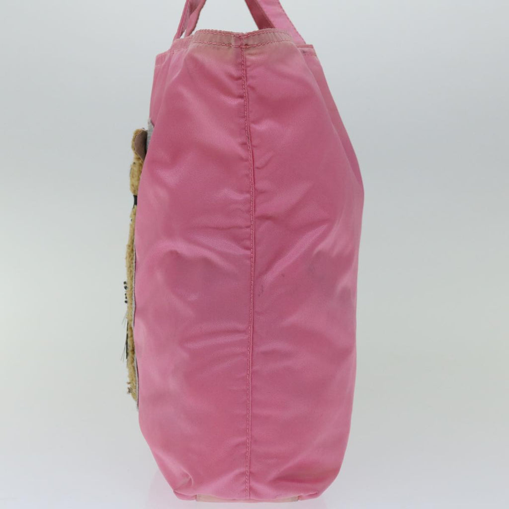 PRADA Hand Bag Nylon Pink  bs12381