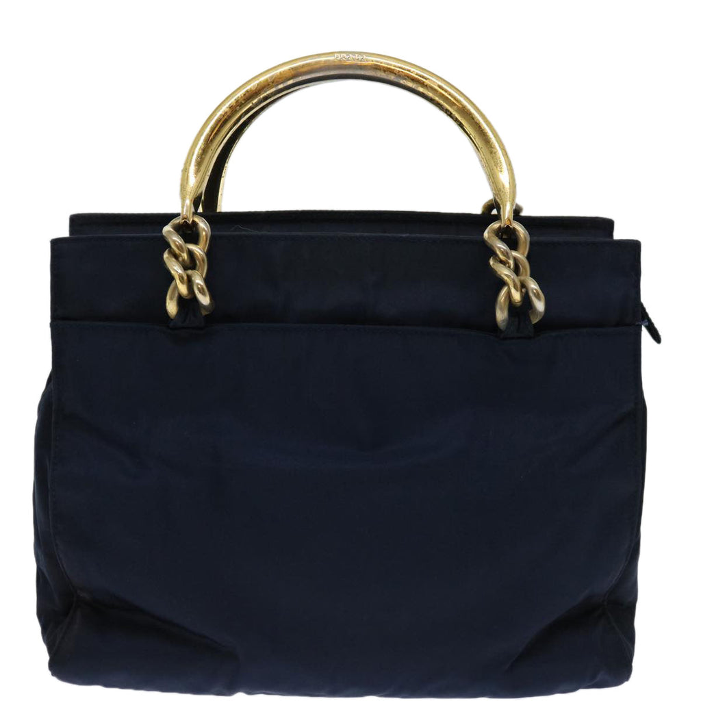 PRADA Hand Bag Nylon Navy  bs12391