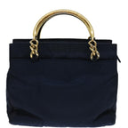 PRADA Hand Bag Nylon Navy  bs12391