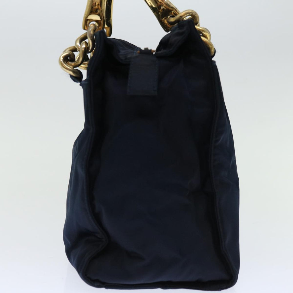 PRADA Hand Bag Nylon Navy  bs12391