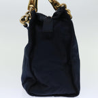 PRADA Hand Bag Nylon Navy  bs12391