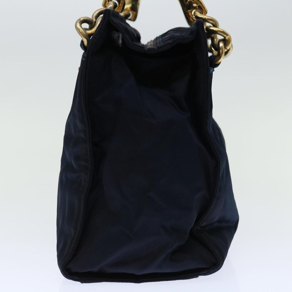 PRADA Hand Bag Nylon Navy  bs12391