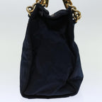 PRADA Hand Bag Nylon Navy  bs12391