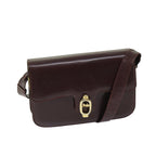 CELINE Shoulder Bag Leather Red  12455