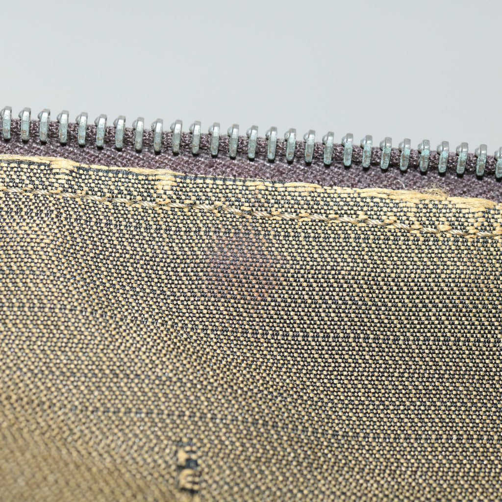 FENDI Zucca Canvas Hand Bag Black Brownbs12482